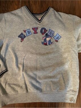 Vintage Eeyore Gray Sweatshirt - Disney Character